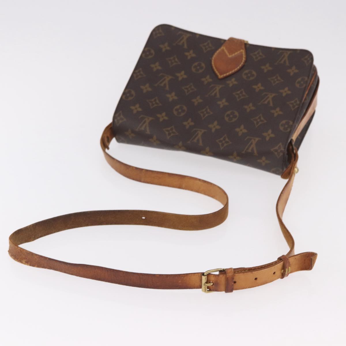 LOUIS VUITTON Monogram Cartouchiere GM Shoulder Bag M51252 LV Auth 186346