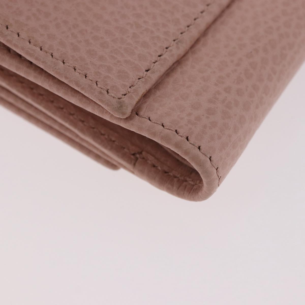 GUCCI GG Marmont Wallet Leather Pink Gold 524672 Auth 186349M