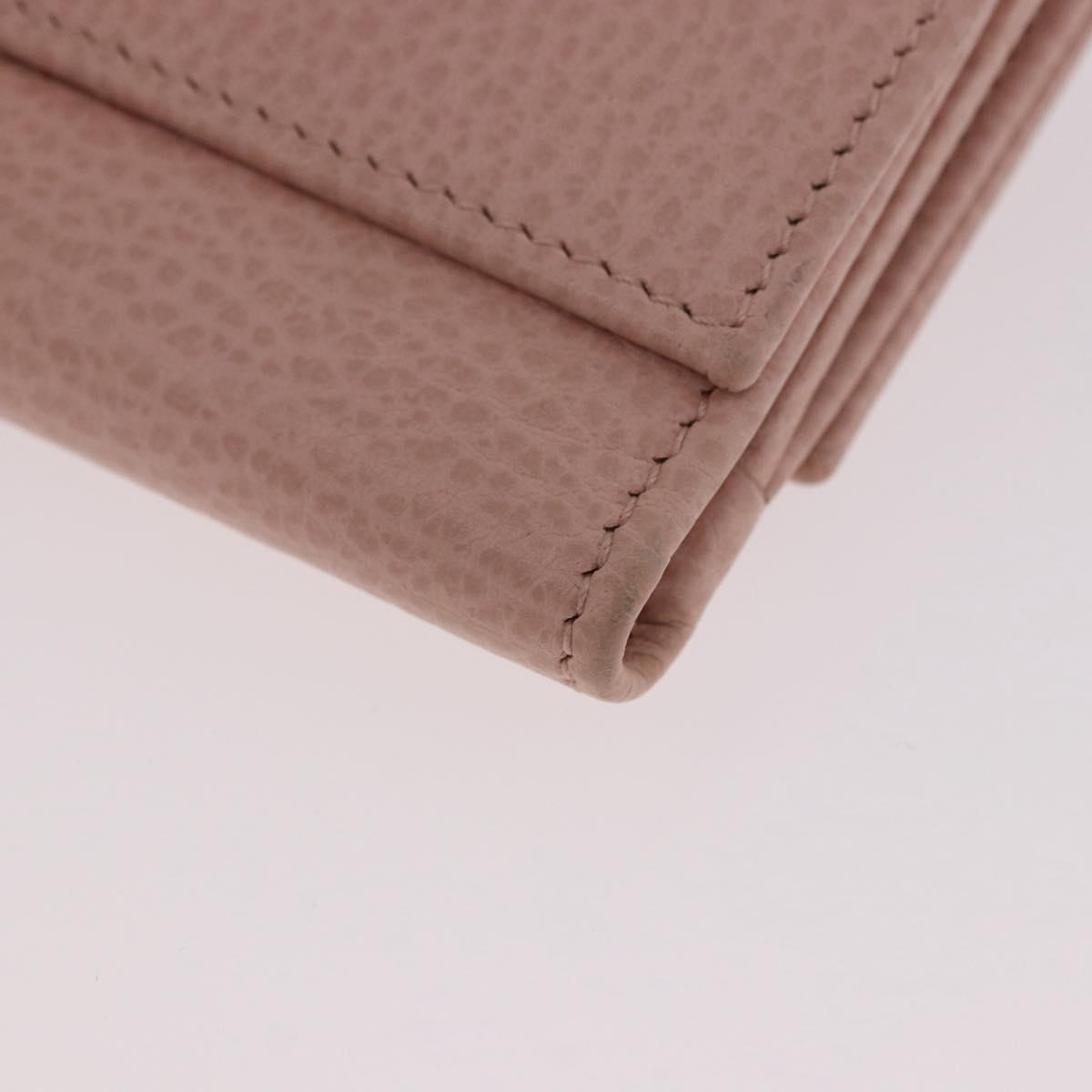 GUCCI GG Marmont Wallet Leather Pink Gold 524672 Auth 186349M