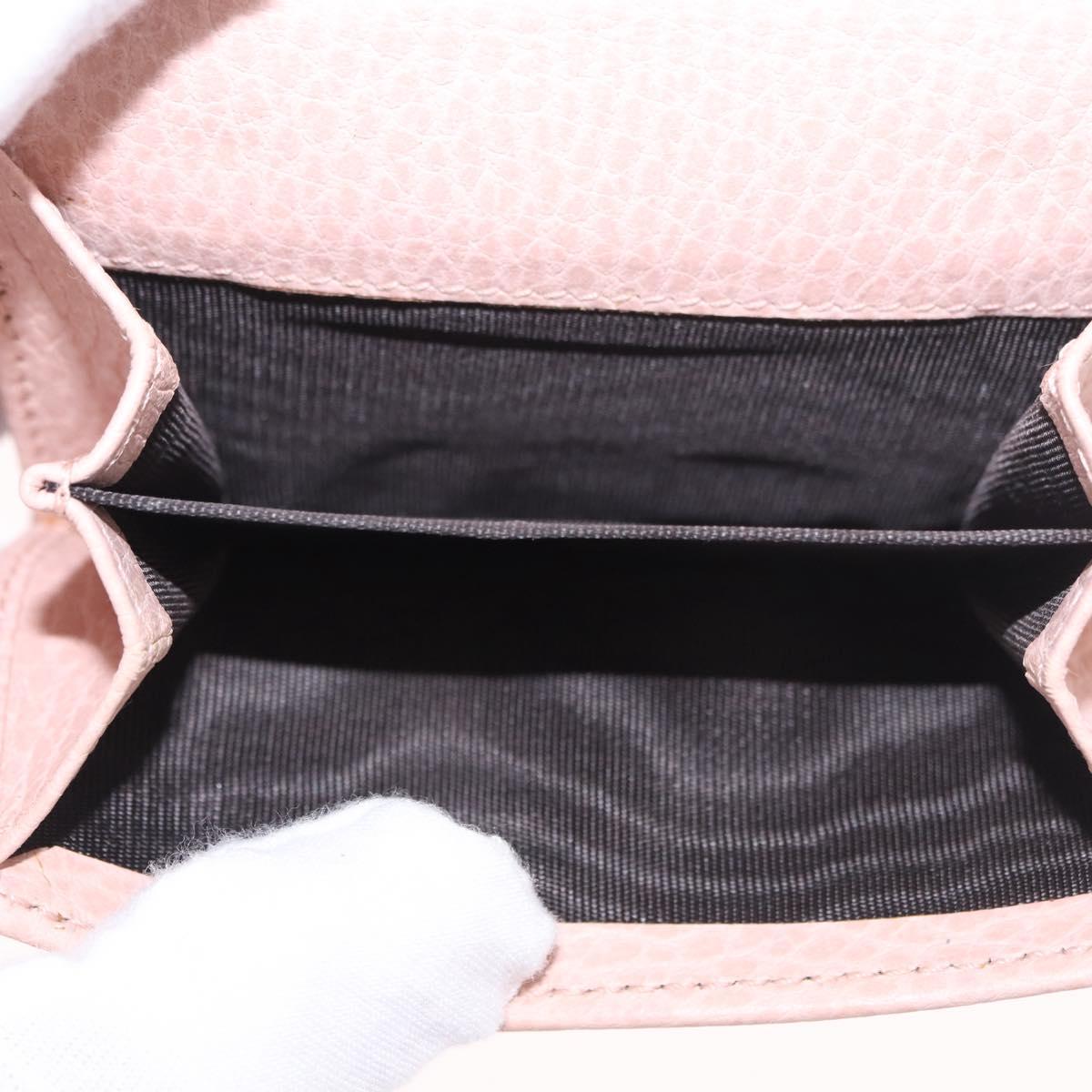 GUCCI GG Marmont Wallet Leather Pink Gold 524672 Auth 186349M