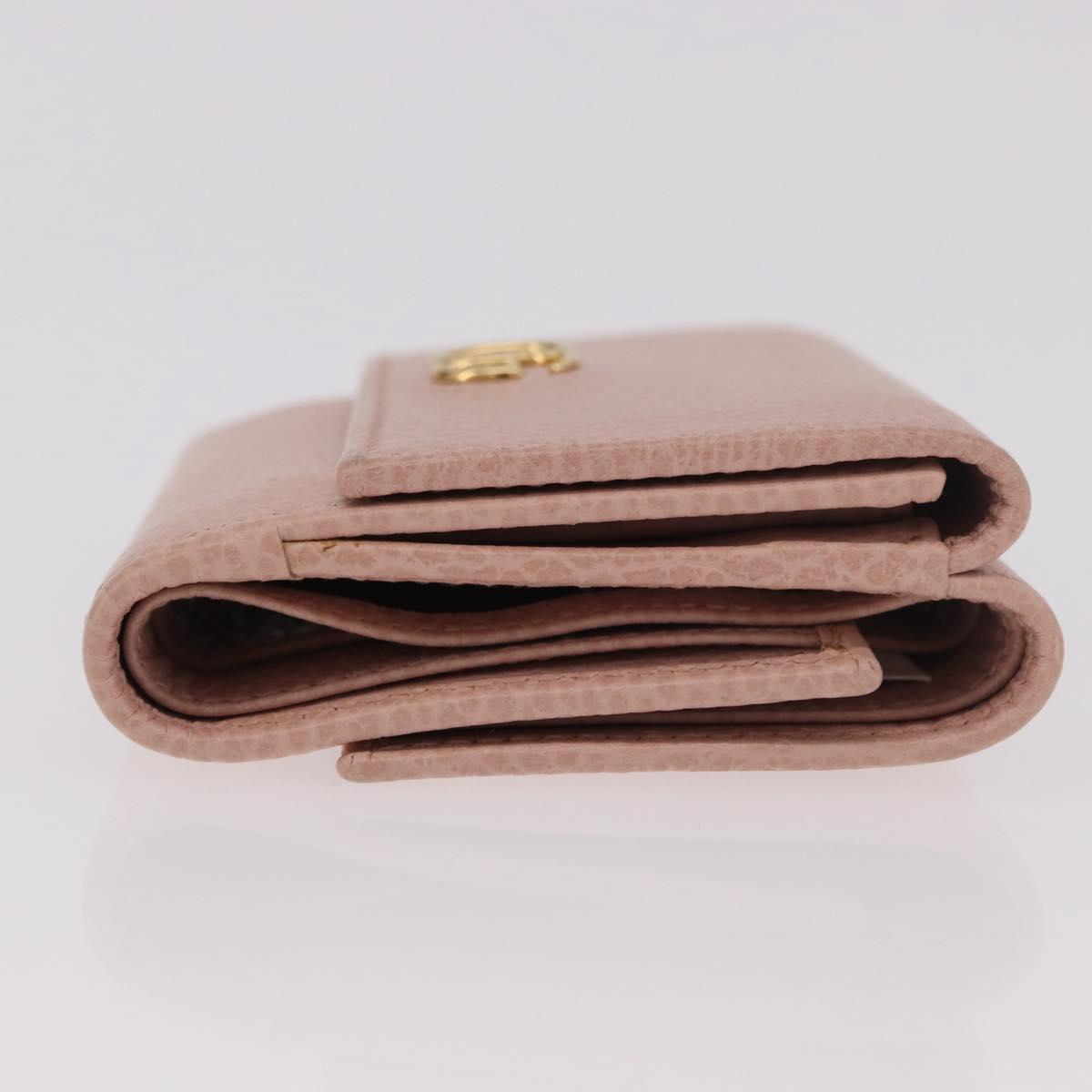 GUCCI GG Marmont Wallet Leather Pink Gold 524672 Auth 186349M