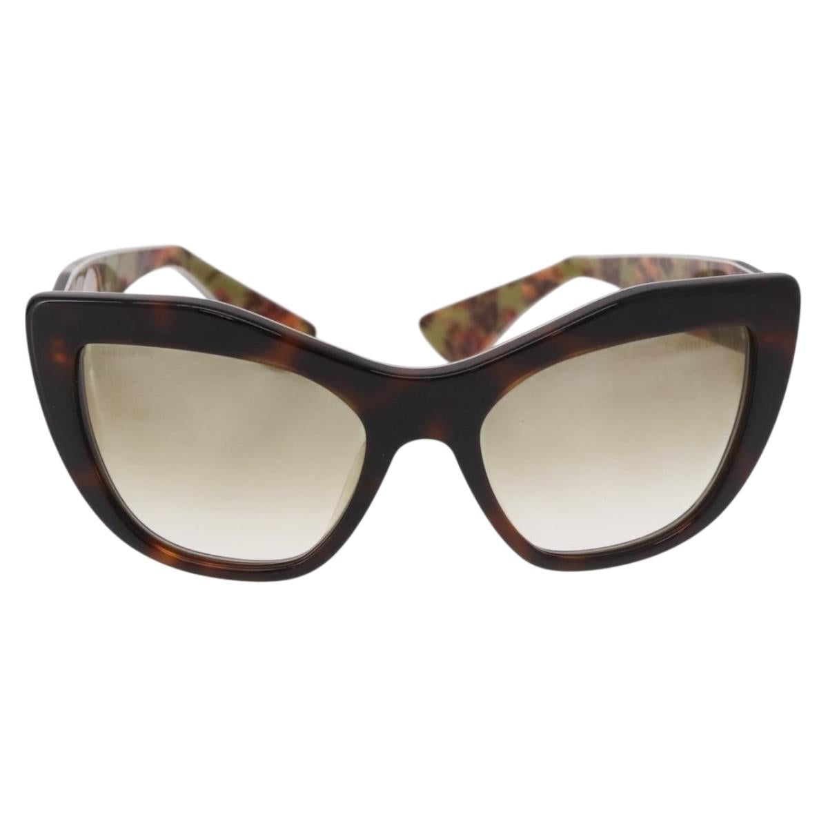 Miu Miu Sunglasses plastic Brown Auth 186352M