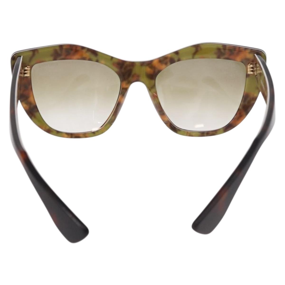 Miu Miu Sunglasses plastic Brown Auth 186352M