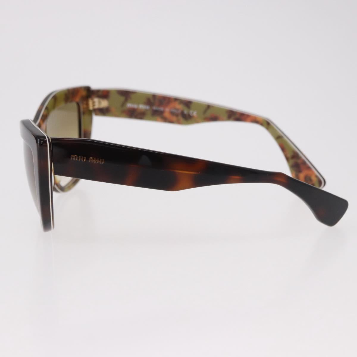 Miu Miu Sunglasses plastic Brown Auth 186352M