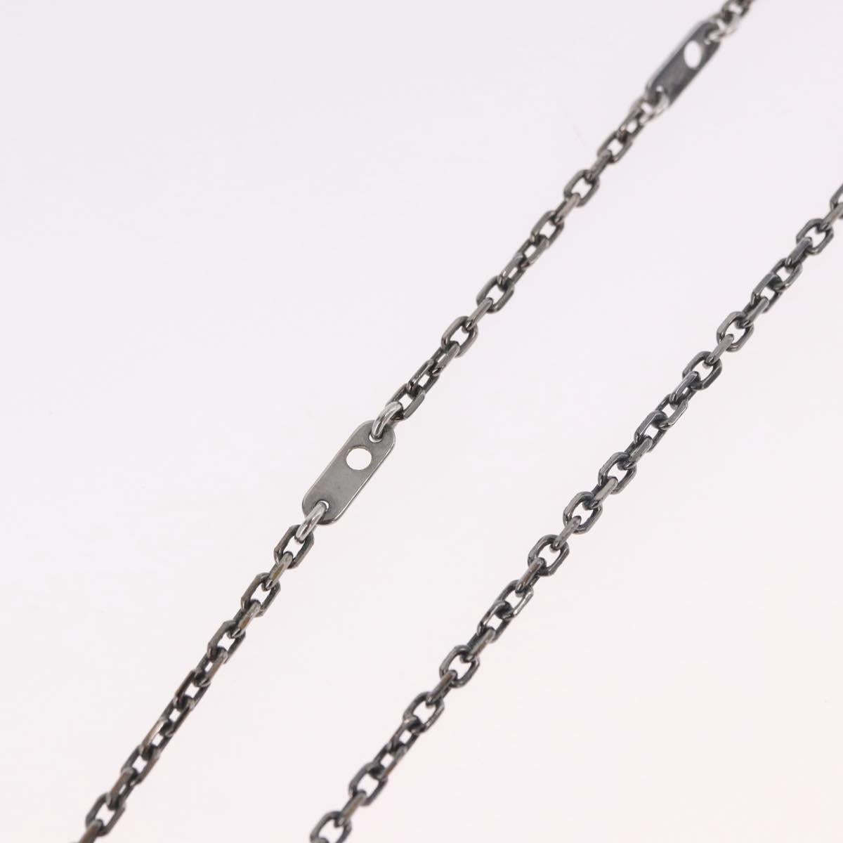LOUIS VUITTON Pendant Valentine Padlock Necklace metal Black M01149 Auth 186353V