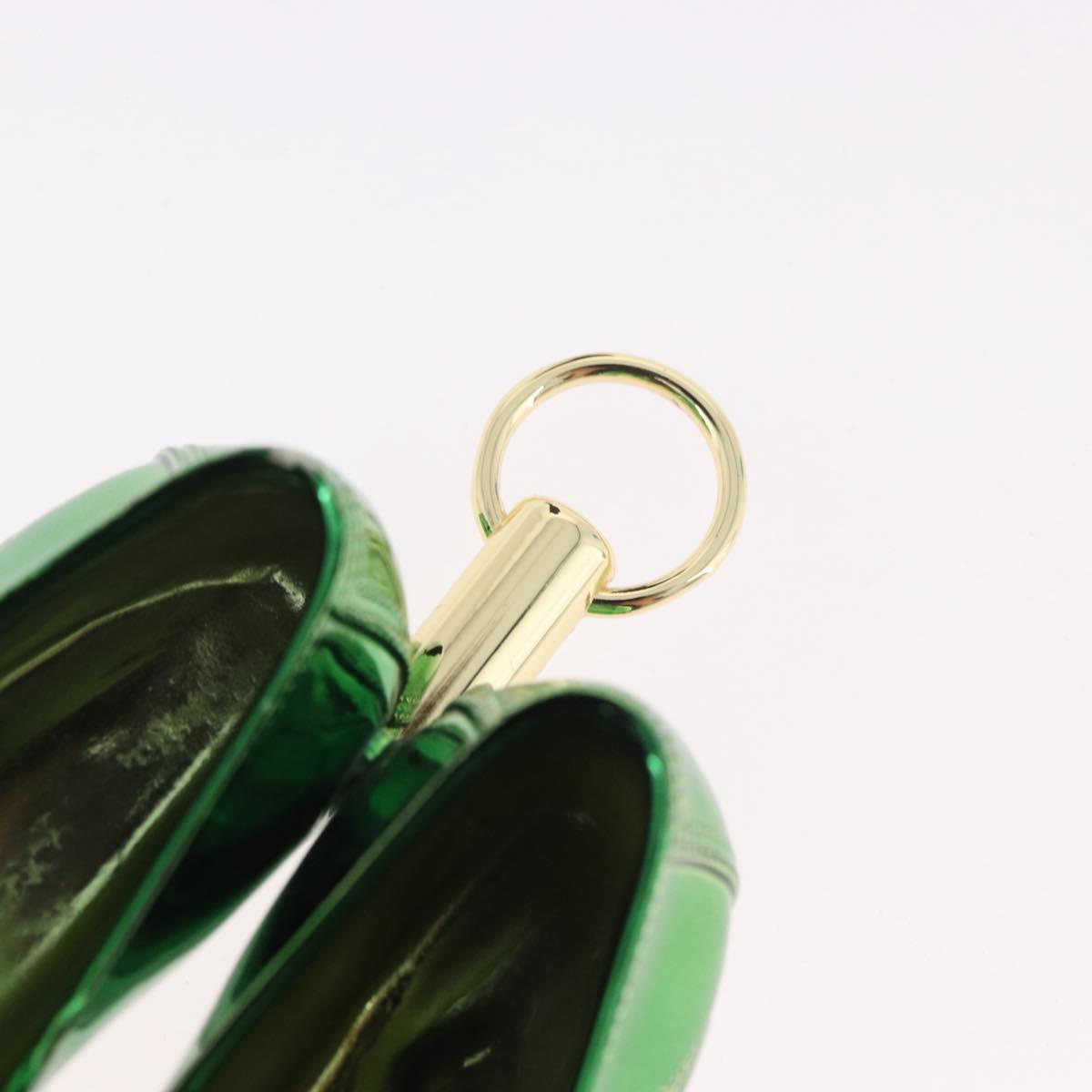 Berluti Key Ring metal Green Auth 186358M