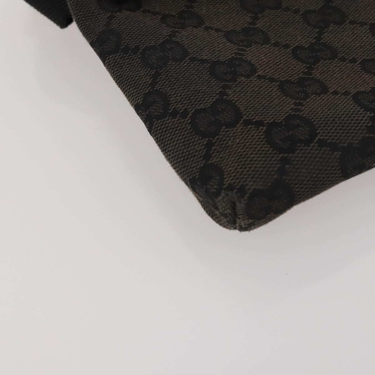 GUCCI GG Canvas Shoulder Bag 2 Set Beige Black Auth 186360