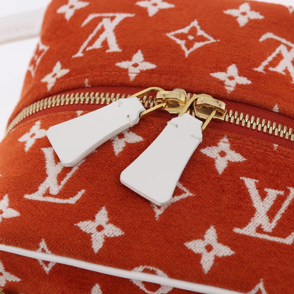LOUIS VUITTON Monogram Jaguar LV Match Square Bag Orange M46212 Auth 186370SAM