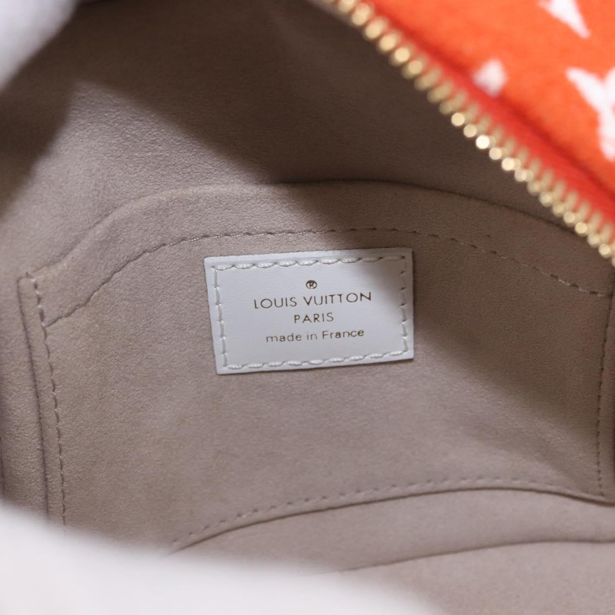 LOUIS VUITTON Monogram Jaguar LV Match Square Bag Orange M46212 Auth 186370SAM