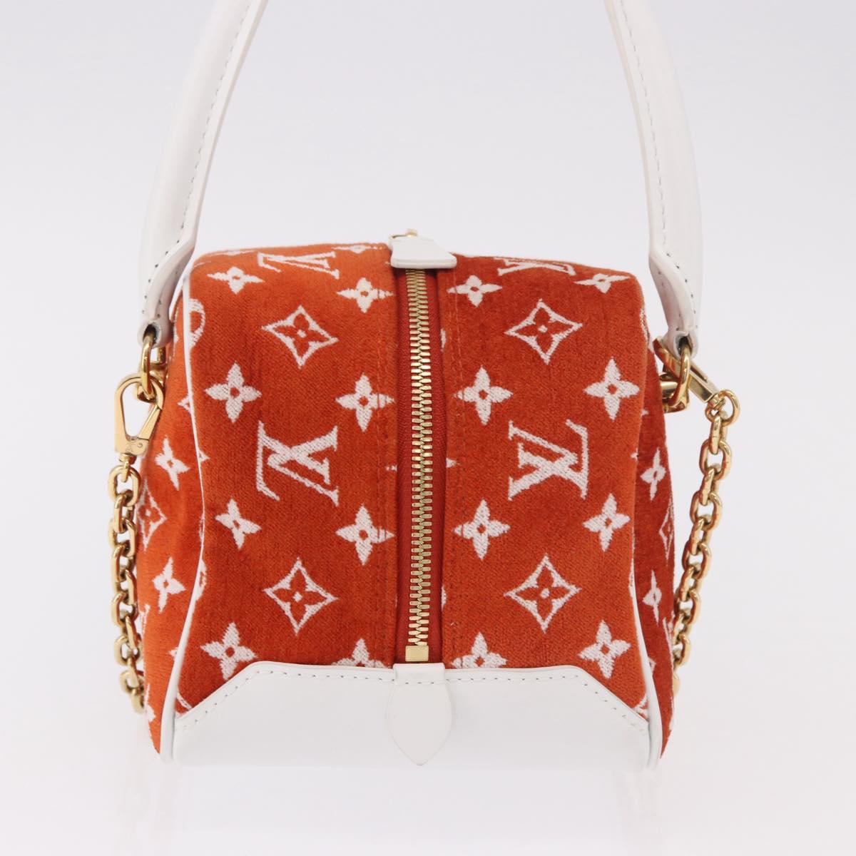 LOUIS VUITTON Monogram Jaguar LV Match Square Bag Orange M46212 Auth 186370SAM