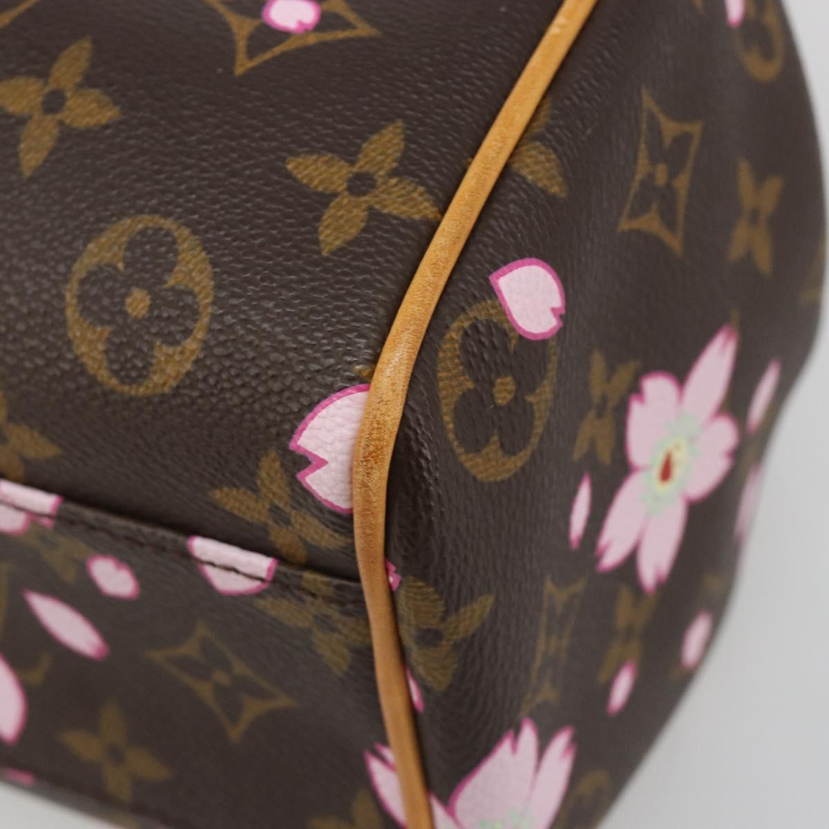 LOUIS VUITTON Monogram Cherry Blossom Sac Retro PM Bag M92012 LV Auth 186371SAV