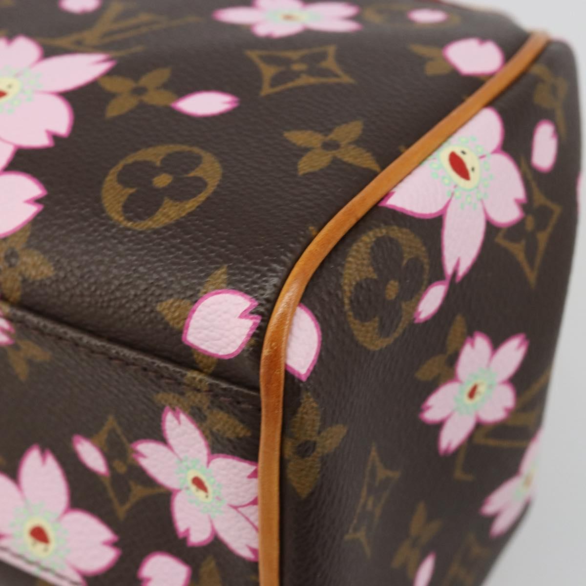 LOUIS VUITTON Monogram Cherry Blossom Sac Retro PM Bag M92012 LV Auth 186371SAV