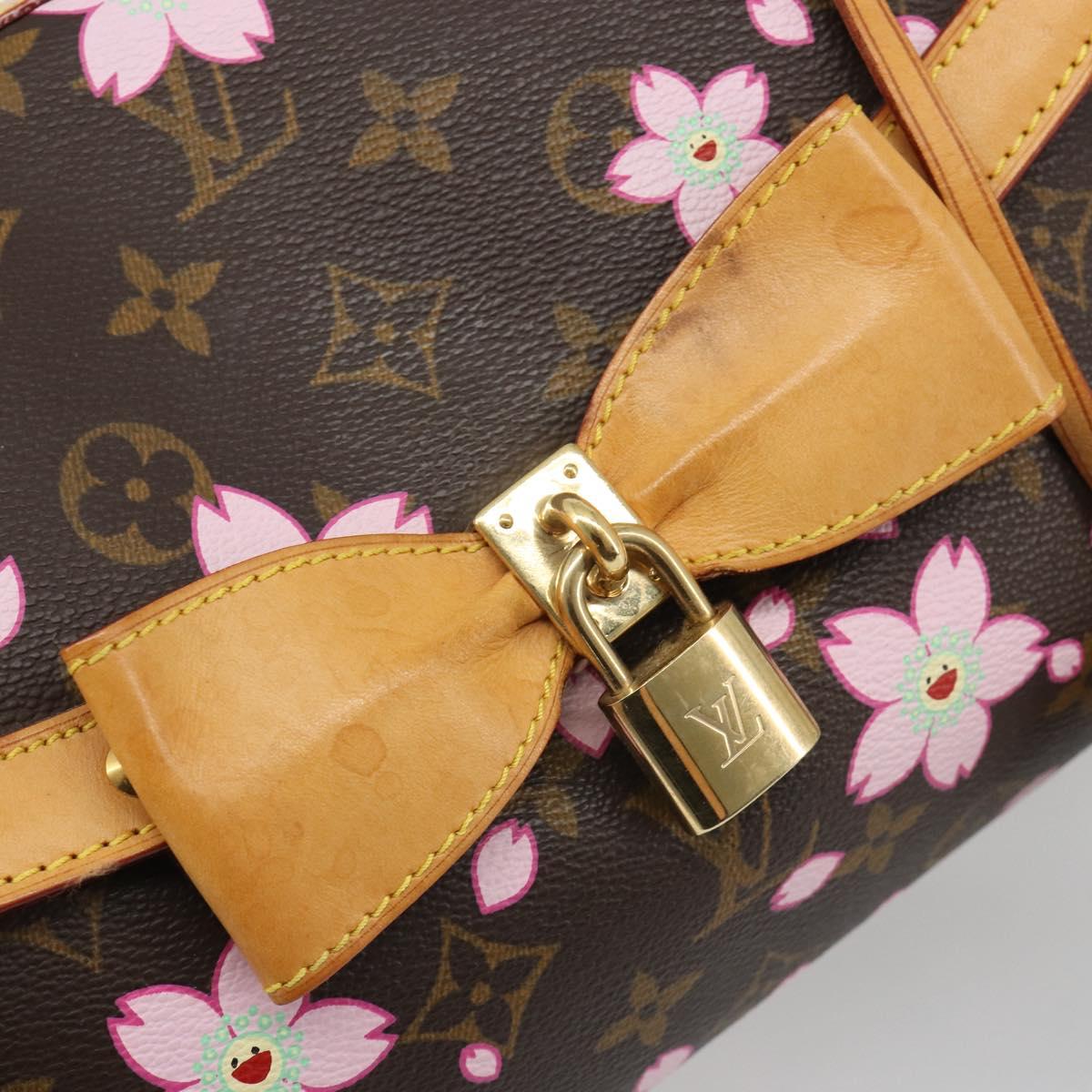 LOUIS VUITTON Monogram Cherry Blossom Sac Retro PM Bag M92012 LV Auth 186371SAV