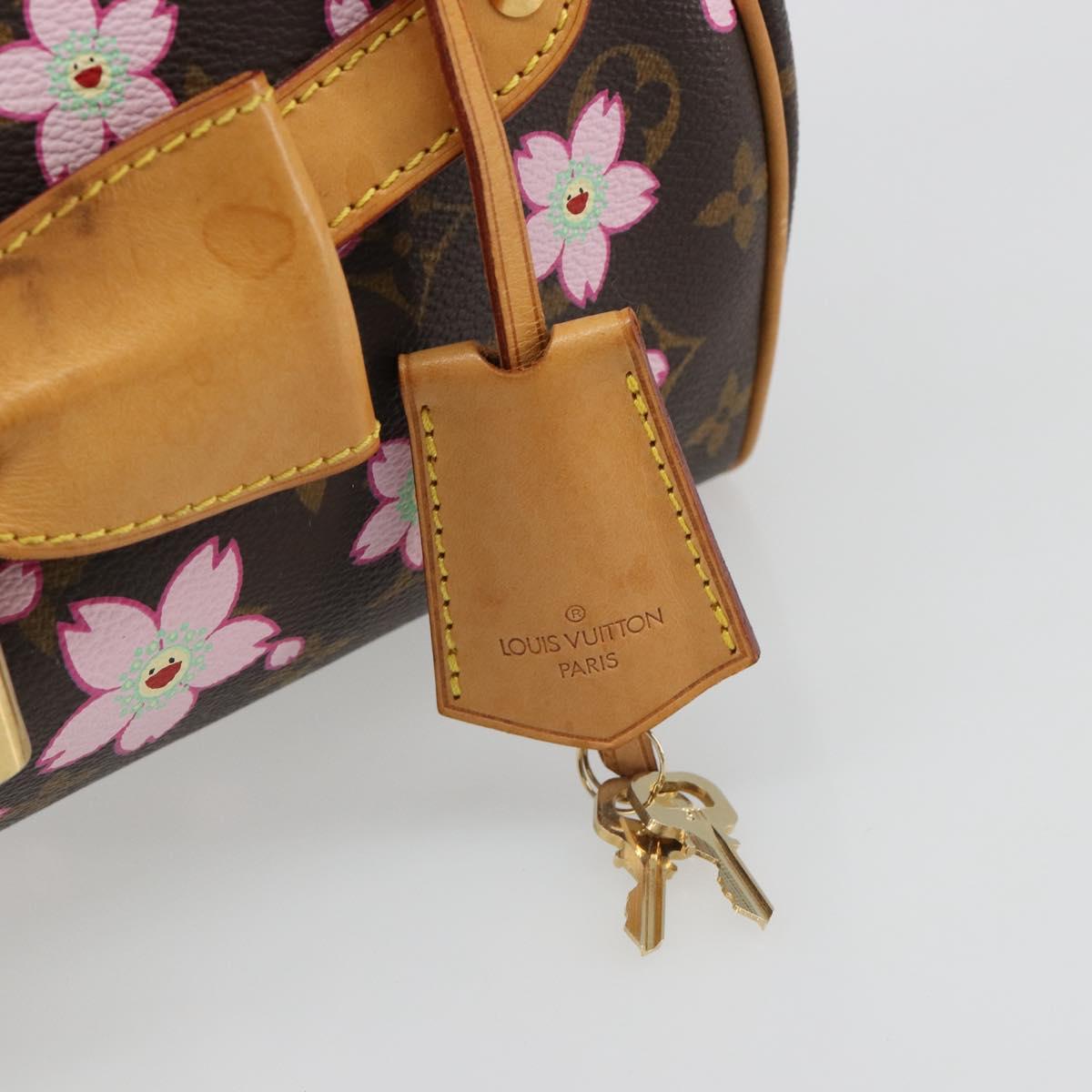 LOUIS VUITTON Monogram Cherry Blossom Sac Retro PM Bag M92012 LV Auth 186371SAV