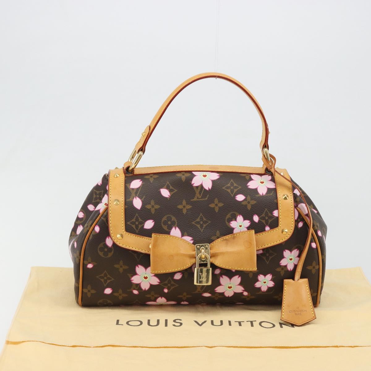 LOUIS VUITTON Monogram Cherry Blossom Sac Retro PM Bag M92012 LV Auth 186371SAV