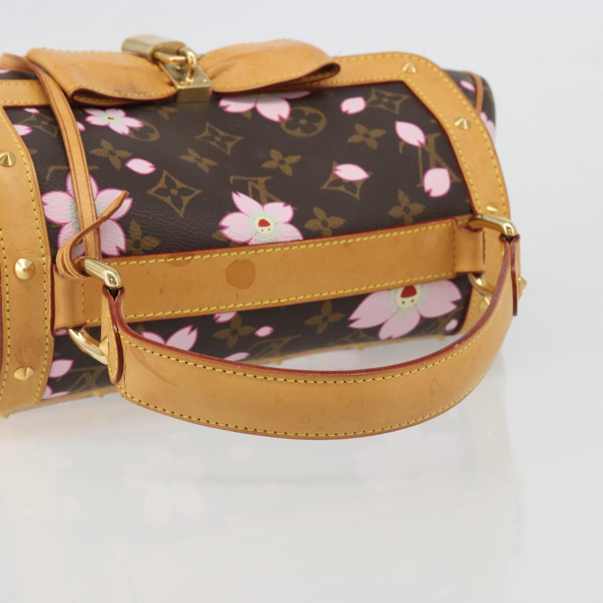 LOUIS VUITTON Monogram Cherry Blossom Sac Retro PM Bag M92012 LV Auth 186371SAV
