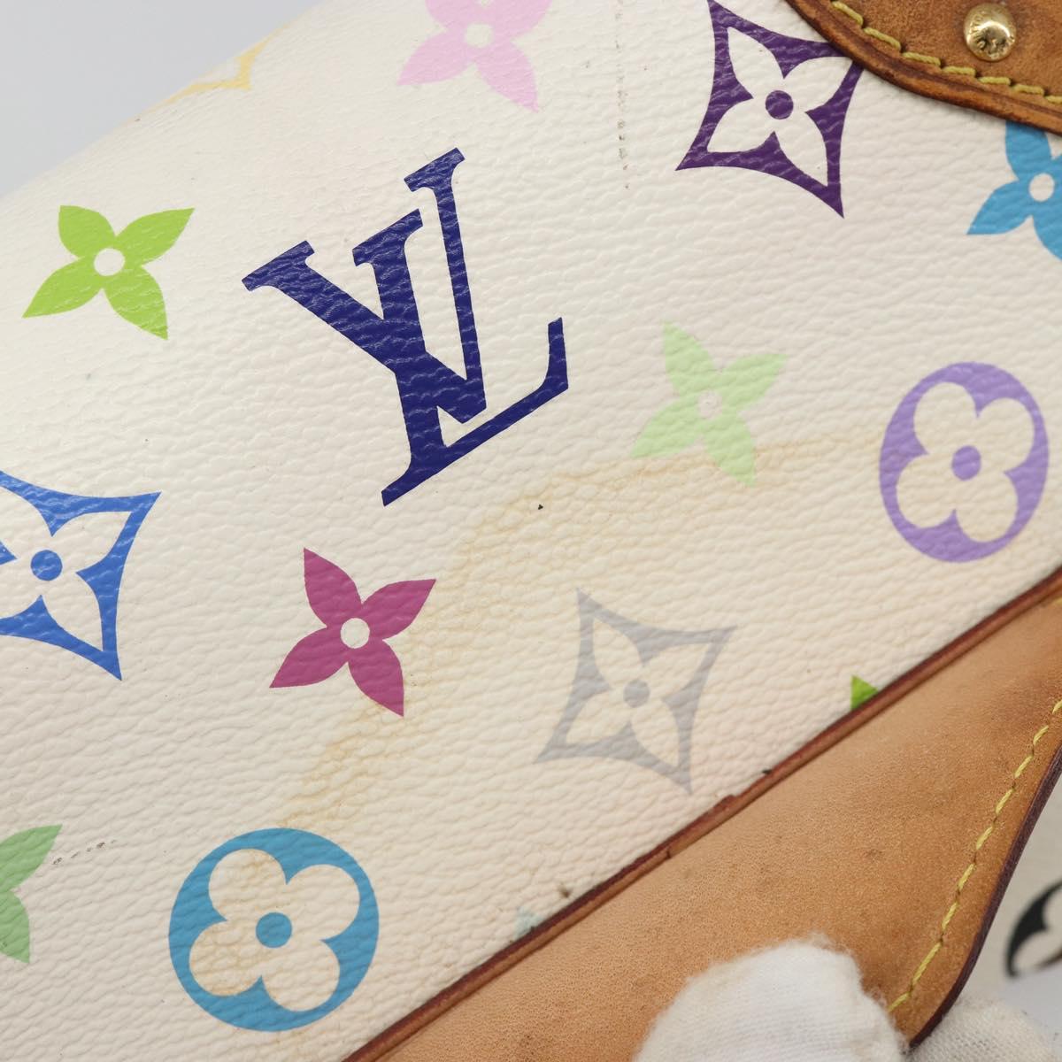 LOUIS VUITTON Monogram Multicolor Marilyn Shoulder Bag White M40206 Auth 186372