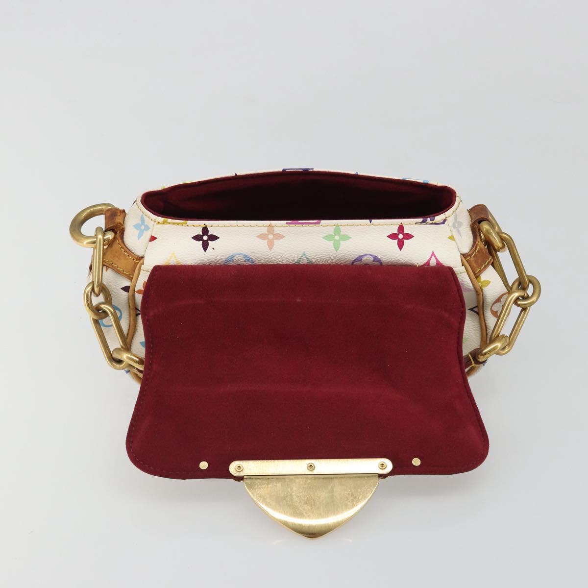 LOUIS VUITTON Monogram Multicolor Marilyn Shoulder Bag White M40206 Auth 186372
