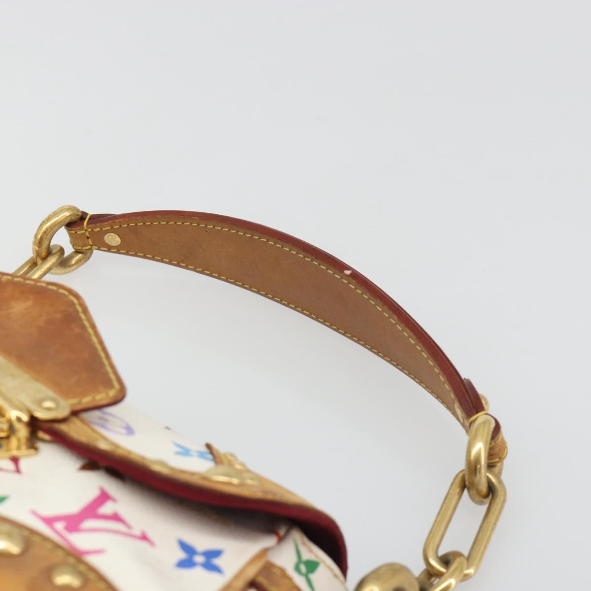 LOUIS VUITTON Monogram Multicolor Marilyn Shoulder Bag White M40206 Auth 186372