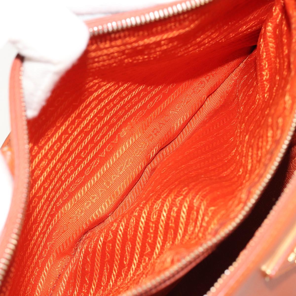 PRADA Galleria Hand Bag Safiano leather 2way Orange Auth 186384V