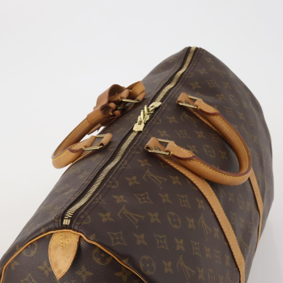 LOUIS VUITTON Monogram Keepall 50 Boston Bag M41426 LV Auth 186388A