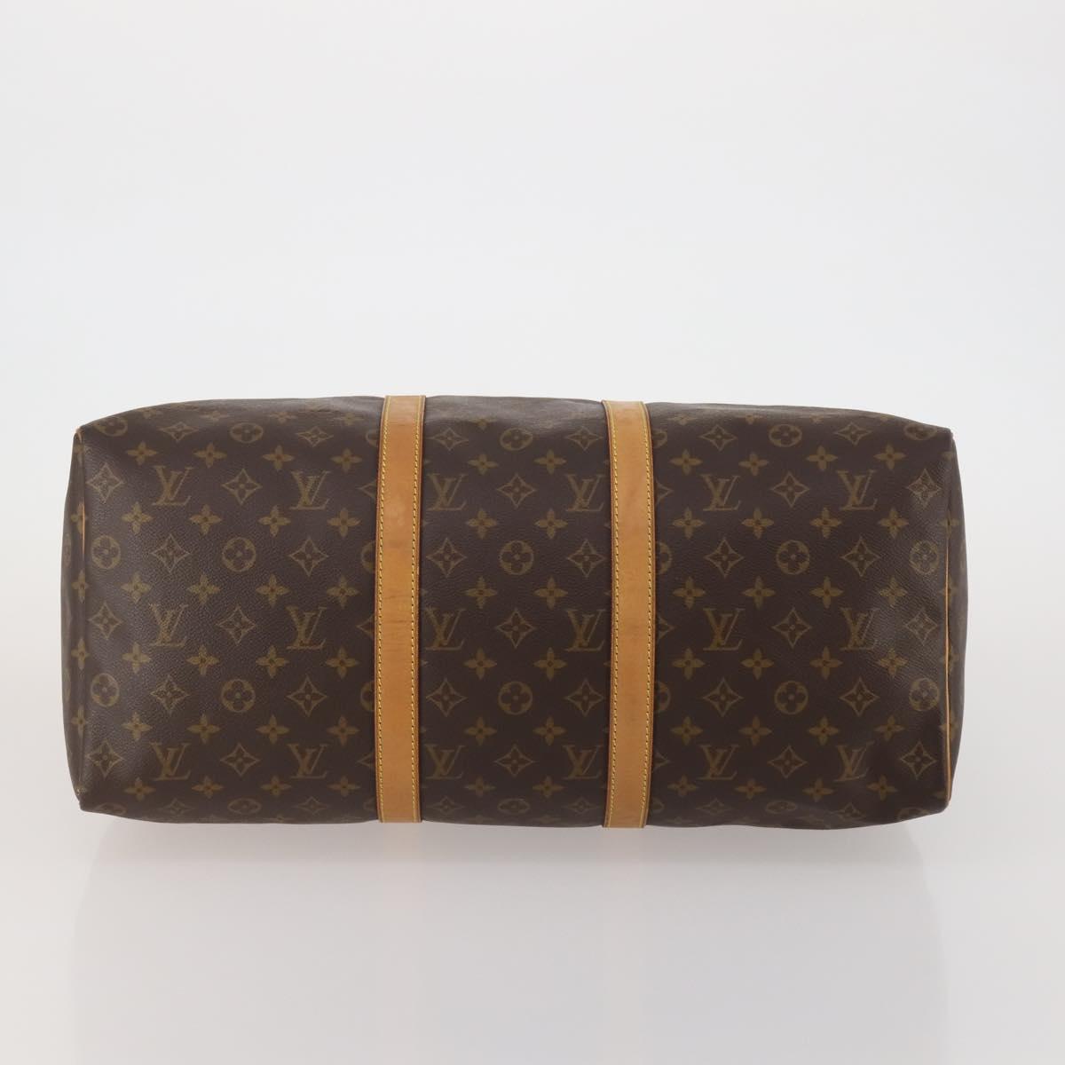 LOUIS VUITTON Monogram Keepall 50 Boston Bag M41426 LV Auth 186388A