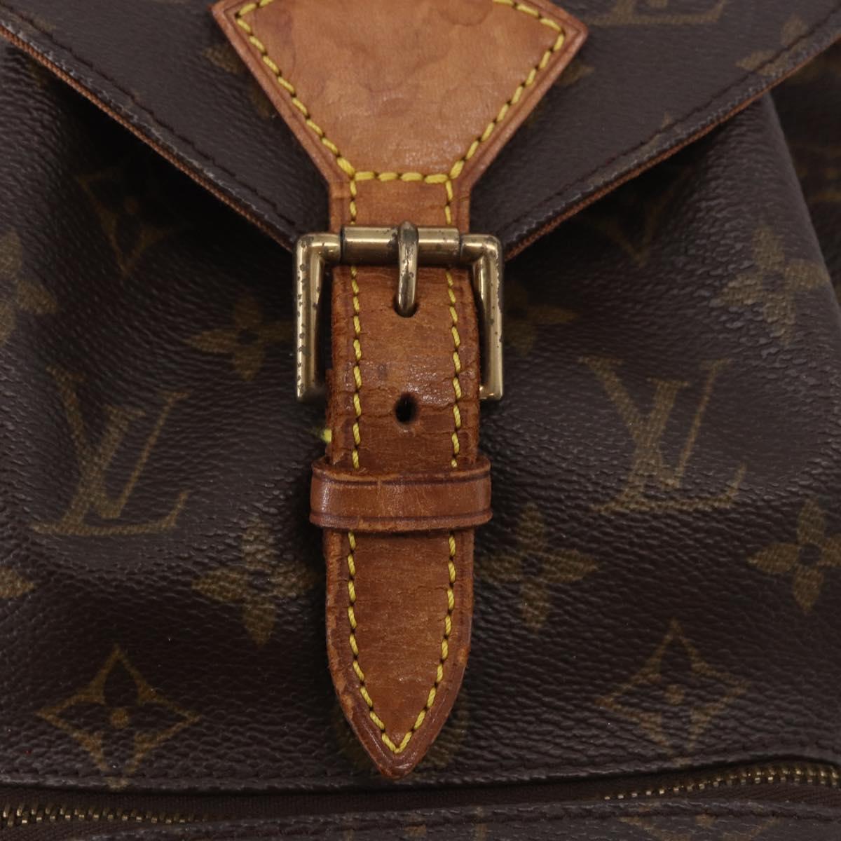 LOUIS VUITTON Monogram Montsouris MM Backpack M51136 LV Auth 186390