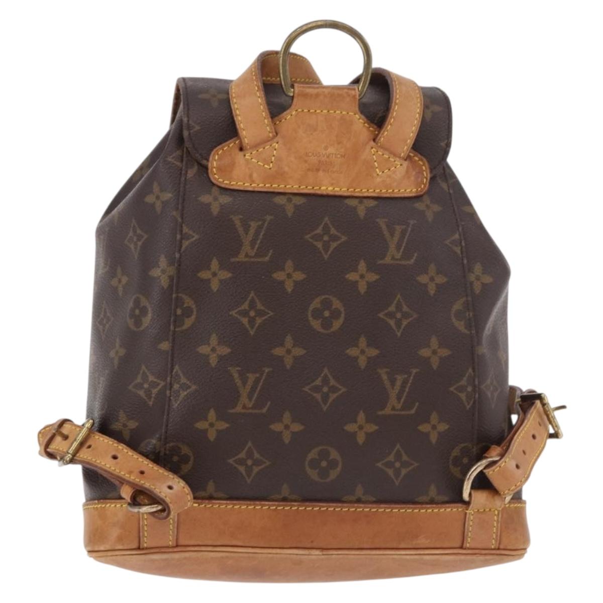 LOUIS VUITTON Monogram Montsouris MM Backpack M51136 LV Auth 186390