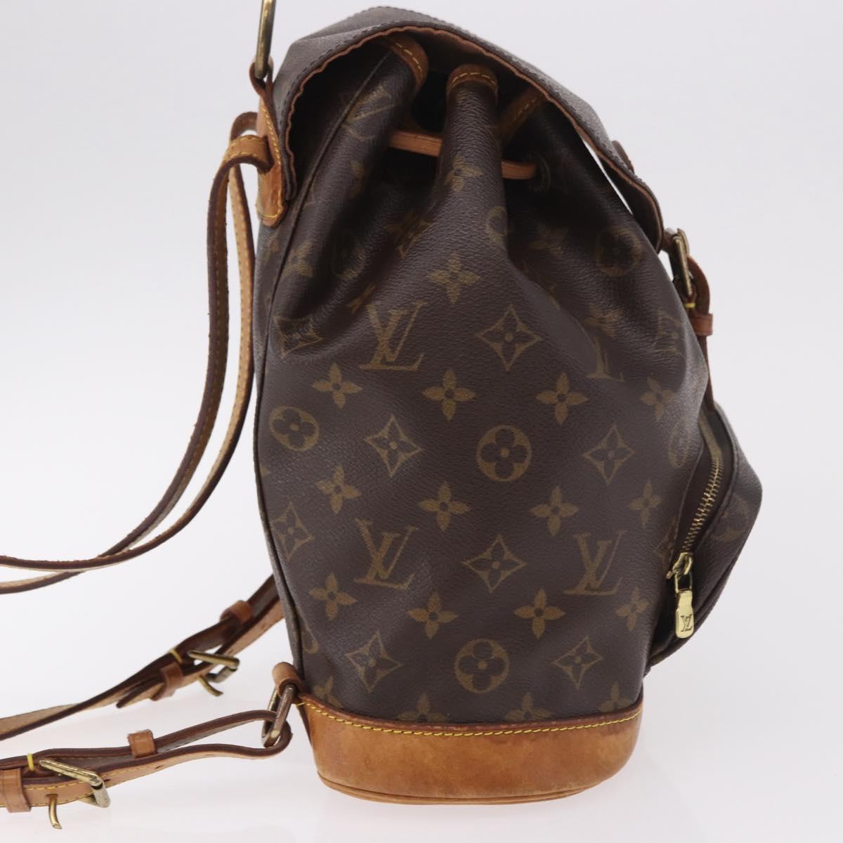 LOUIS VUITTON Monogram Montsouris MM Backpack M51136 LV Auth 186390