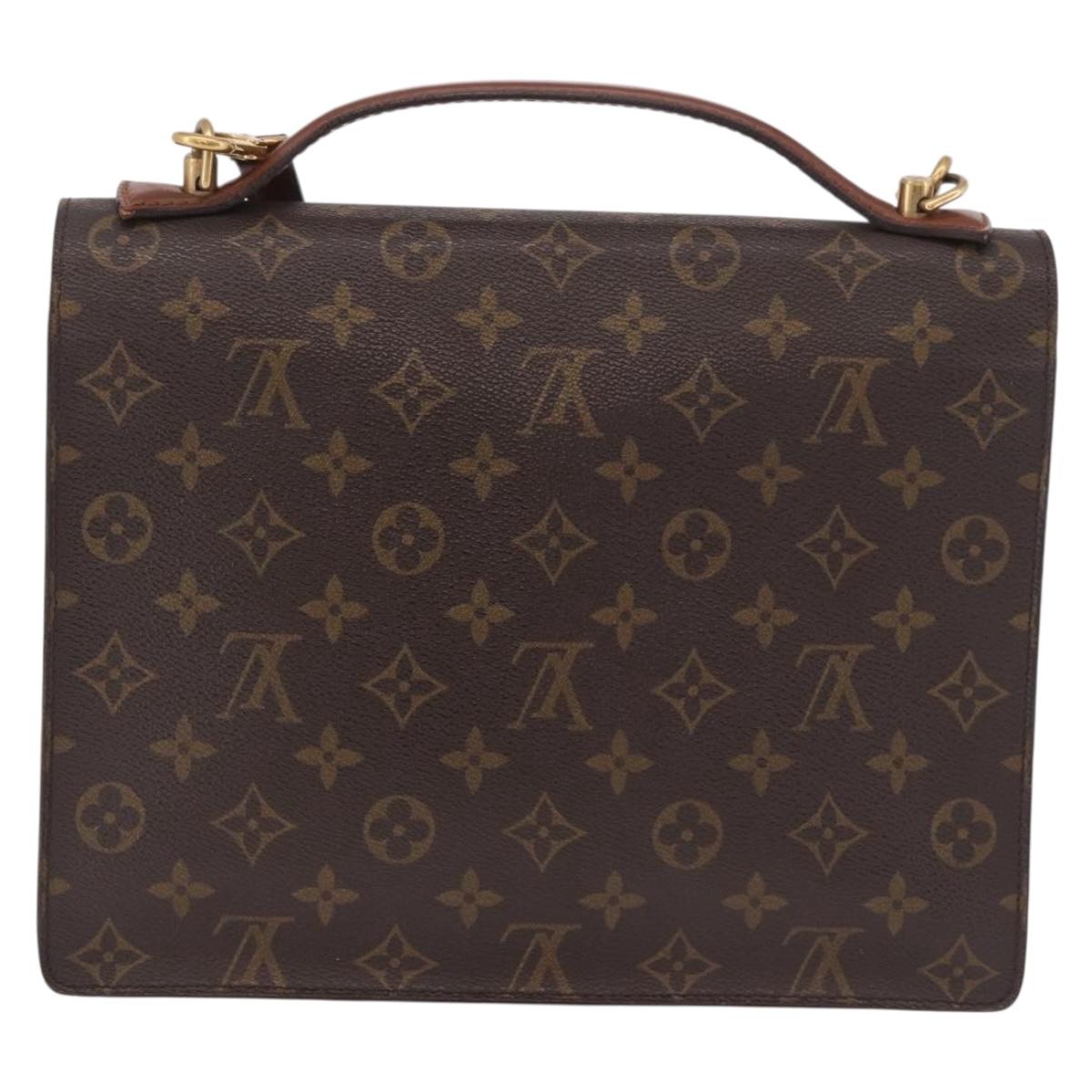 LOUIS VUITTON Monogram Monceau 28 Hand Bag M51185 LV Auth 186392