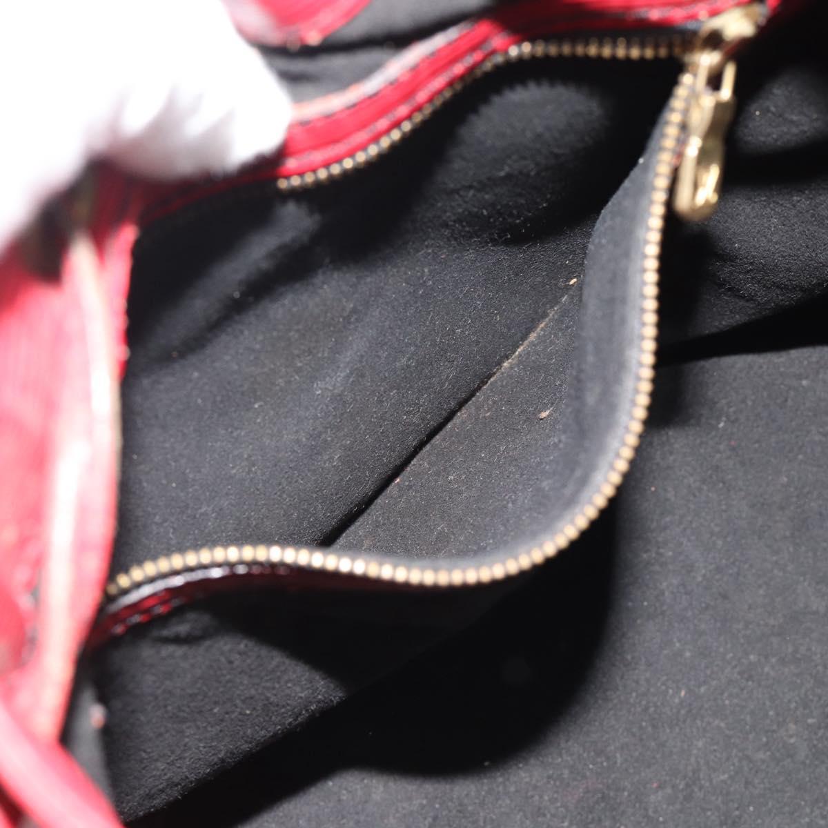 LOUIS VUITTON Epi Petit Noe Shoulder Bag Red M44107 LV Auth 186393