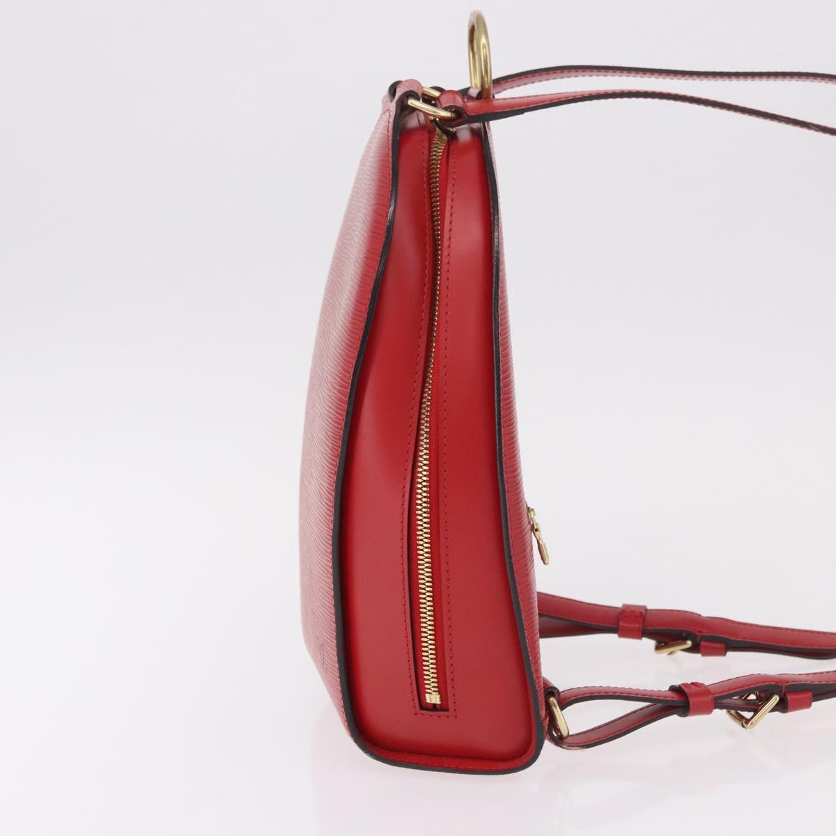 LOUIS VUITTON Epi Mabillon Backpack Castilian Red M52237 LV Auth 186394