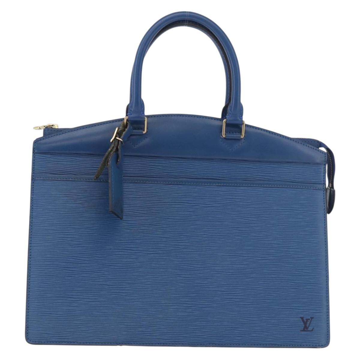 LOUIS VUITTON Epi Riviera Hand Bag Blue M48185 LV Auth 186396