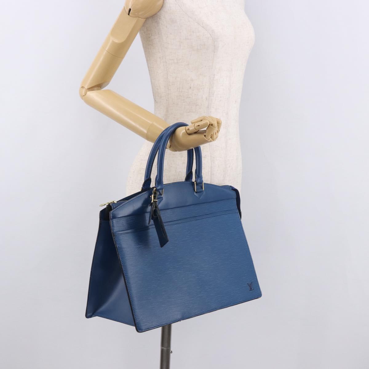 LOUIS VUITTON Epi Riviera Hand Bag Blue M48185 LV Auth 186396