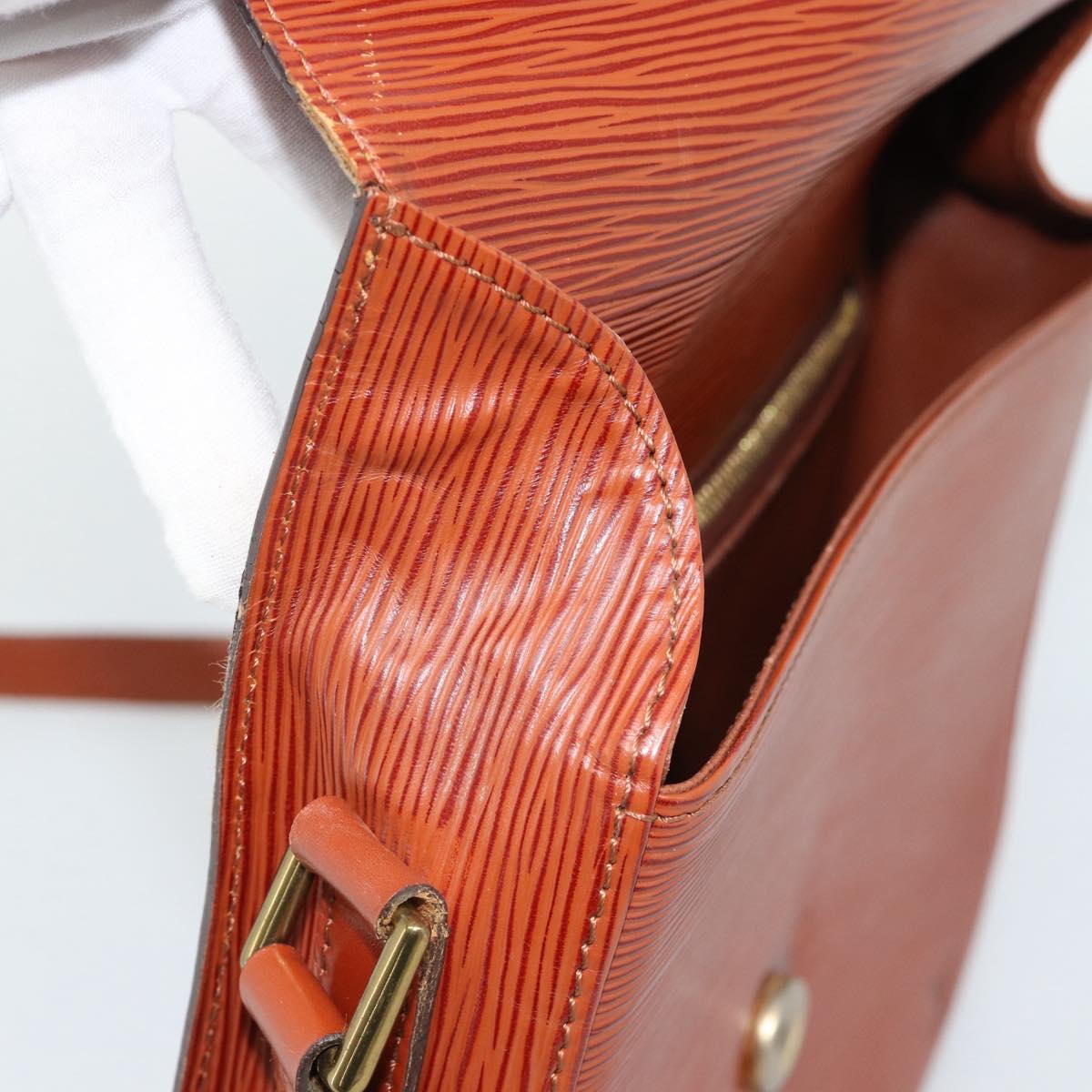 LOUIS VUITTON Epi Saint Cloud GM Shoulder Bag Brown M52193 LV Auth 186397