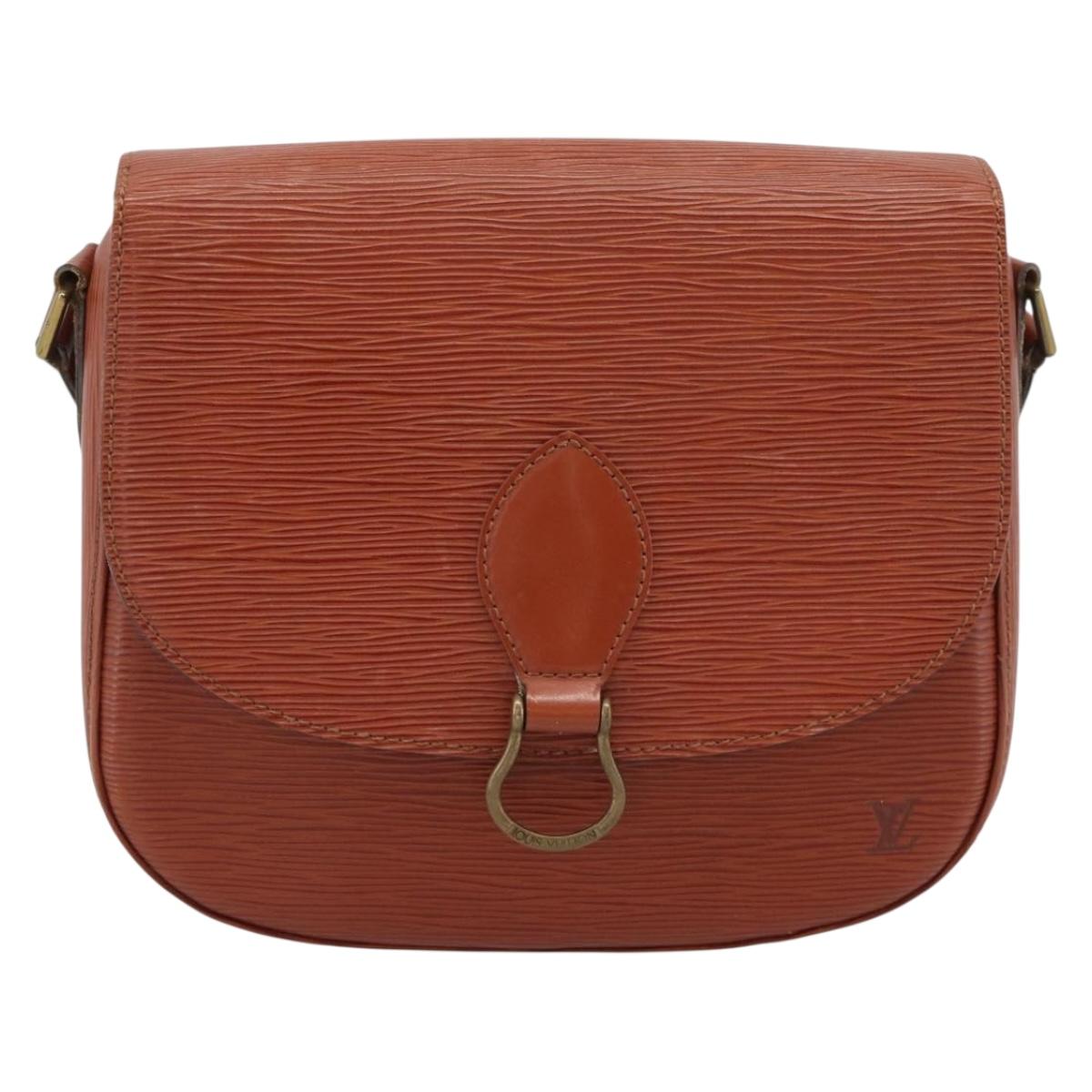 LOUIS VUITTON Epi Saint Cloud GM Shoulder Bag Brown M52193 LV Auth 186397