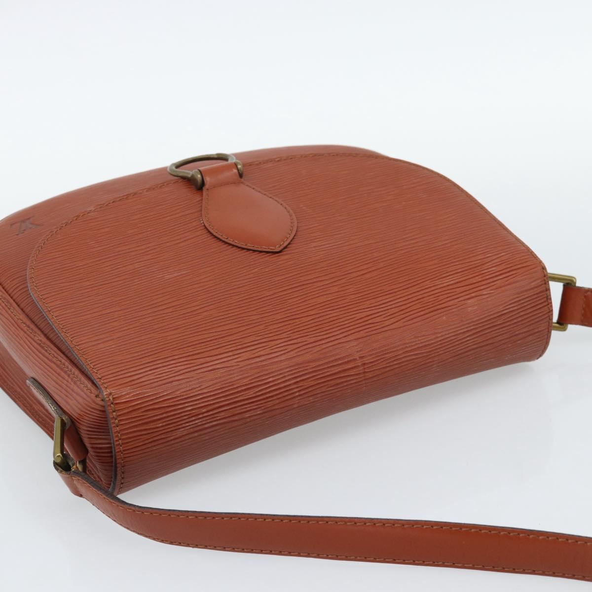 LOUIS VUITTON Epi Saint Cloud GM Shoulder Bag Brown M52193 LV Auth 186397