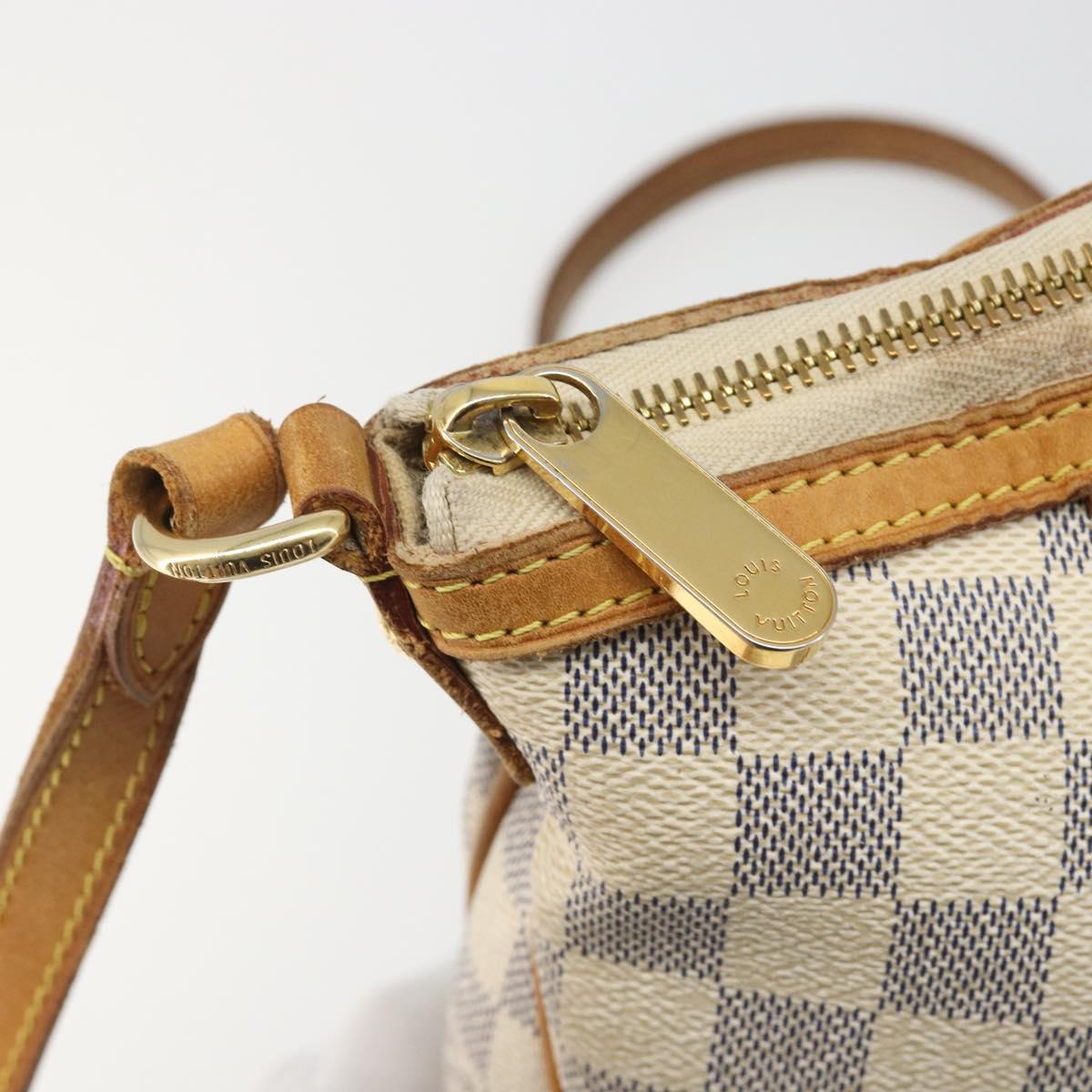 LOUIS VUITTON Damier Azur Siracusa PM Shoulder Bag N41113 LV Auth 186399
