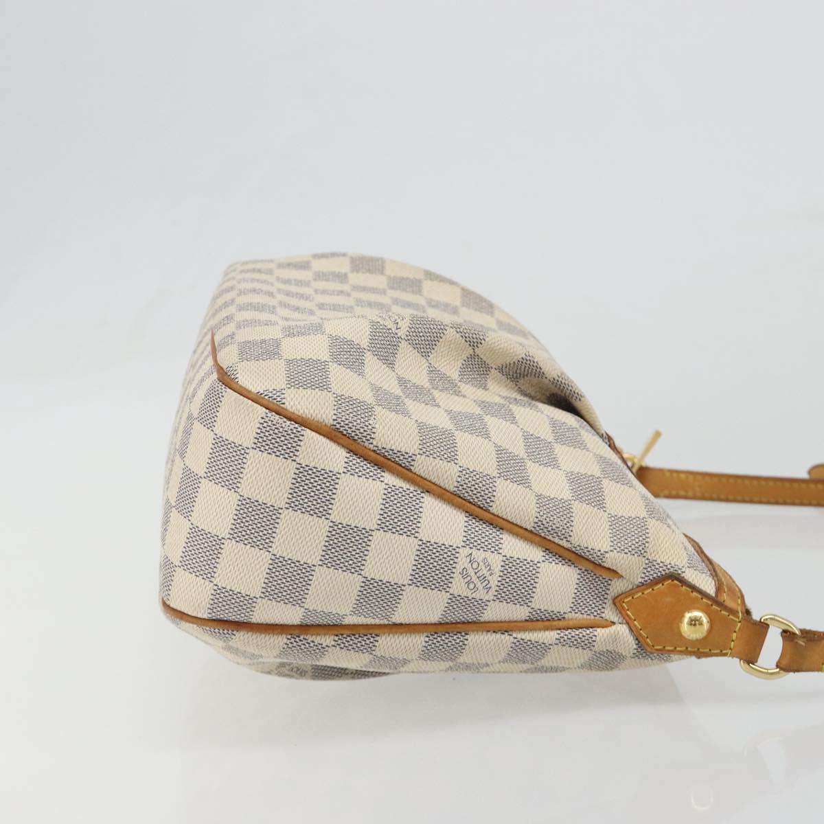 LOUIS VUITTON Damier Azur Siracusa PM Shoulder Bag N41113 LV Auth 186399