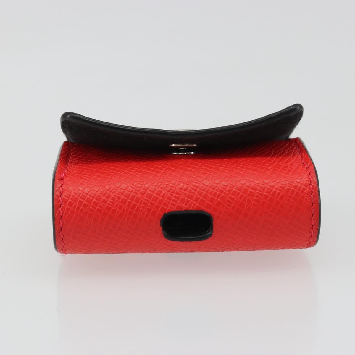 LOUIS VUITTON Tiger Lama Monogram Earphone case Red M77284 Auth 186410M