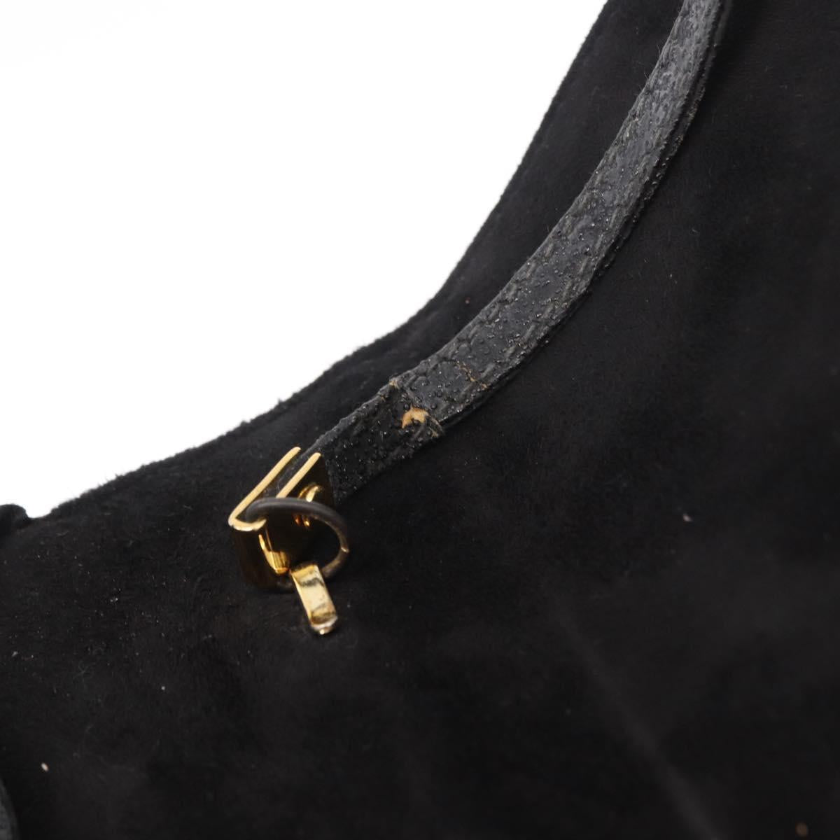 GUCCI Hand Bag Patent leather 2way Black Auth 186418