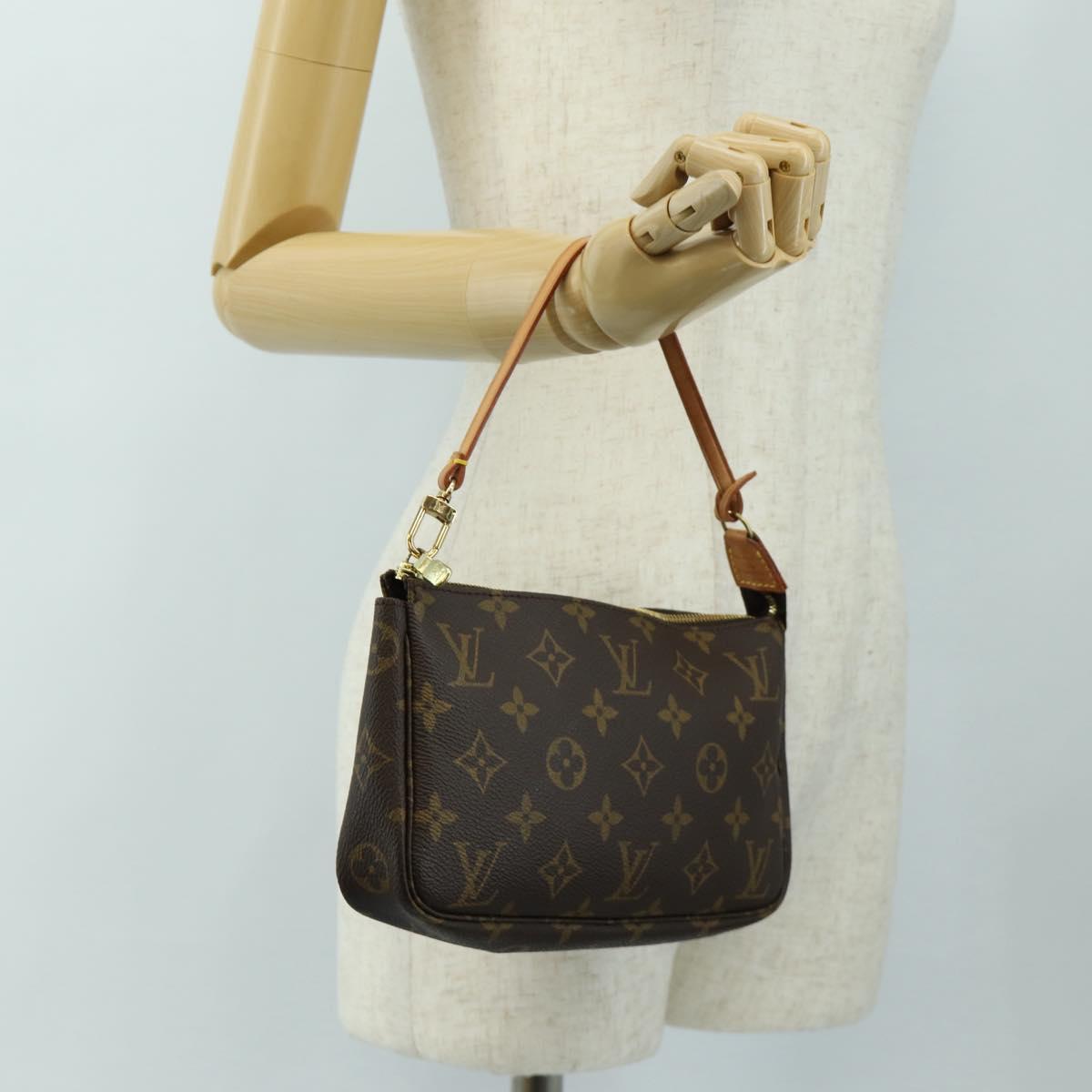 LOUIS VUITTON Monogram Pochette Accessoires Accessory Pouch M51980 Auth 186448V