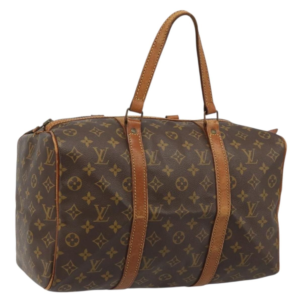 LOUIS VUITTON Monogram Sac Souple 35 Boston Bag M41626 LV Auth 186451