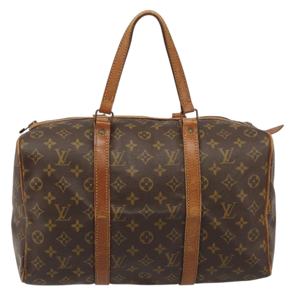 LOUIS VUITTON Monogram Sac Souple 35 Boston Bag M41626 LV Auth 186451