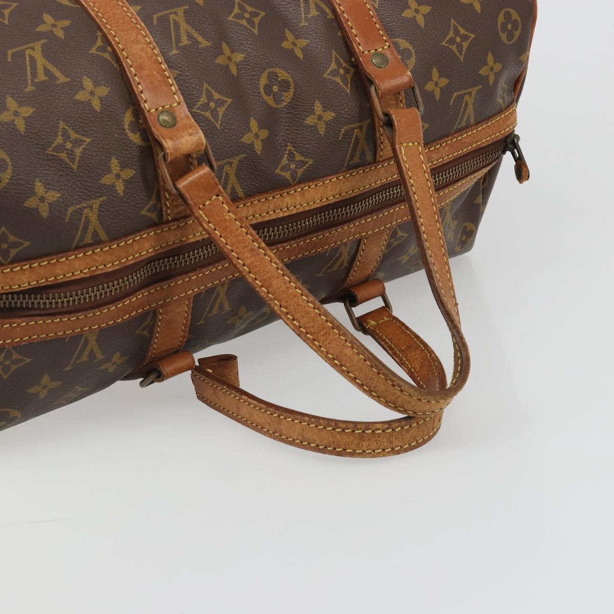 LOUIS VUITTON Monogram Sac Souple 35 Boston Bag M41626 LV Auth 186451