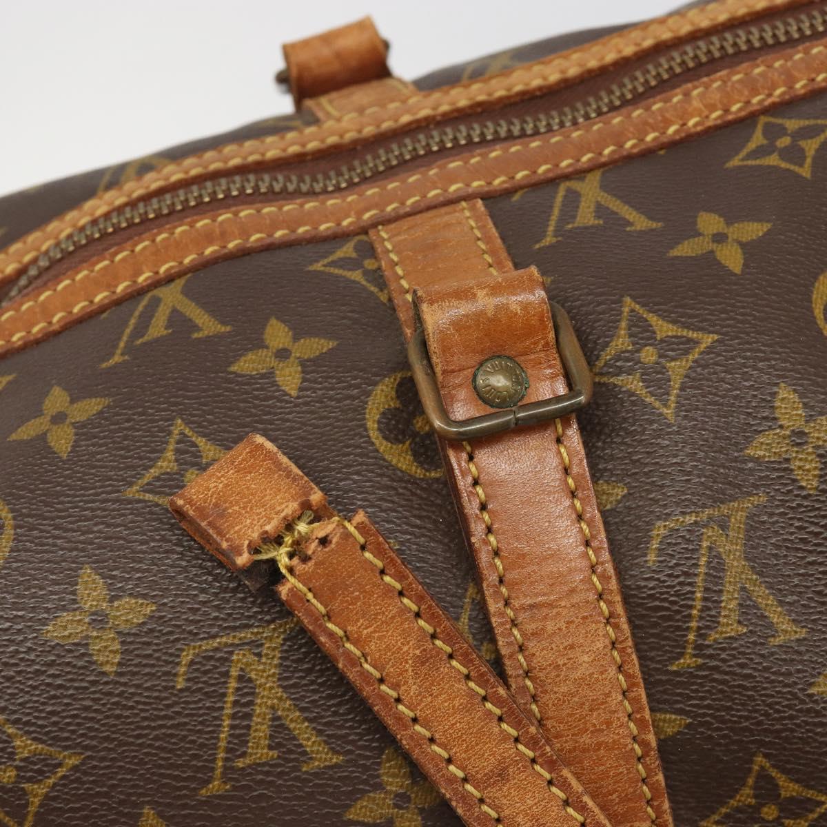 LOUIS VUITTON Monogram Sac Souple 35 Boston Bag M41626 LV Auth 186451