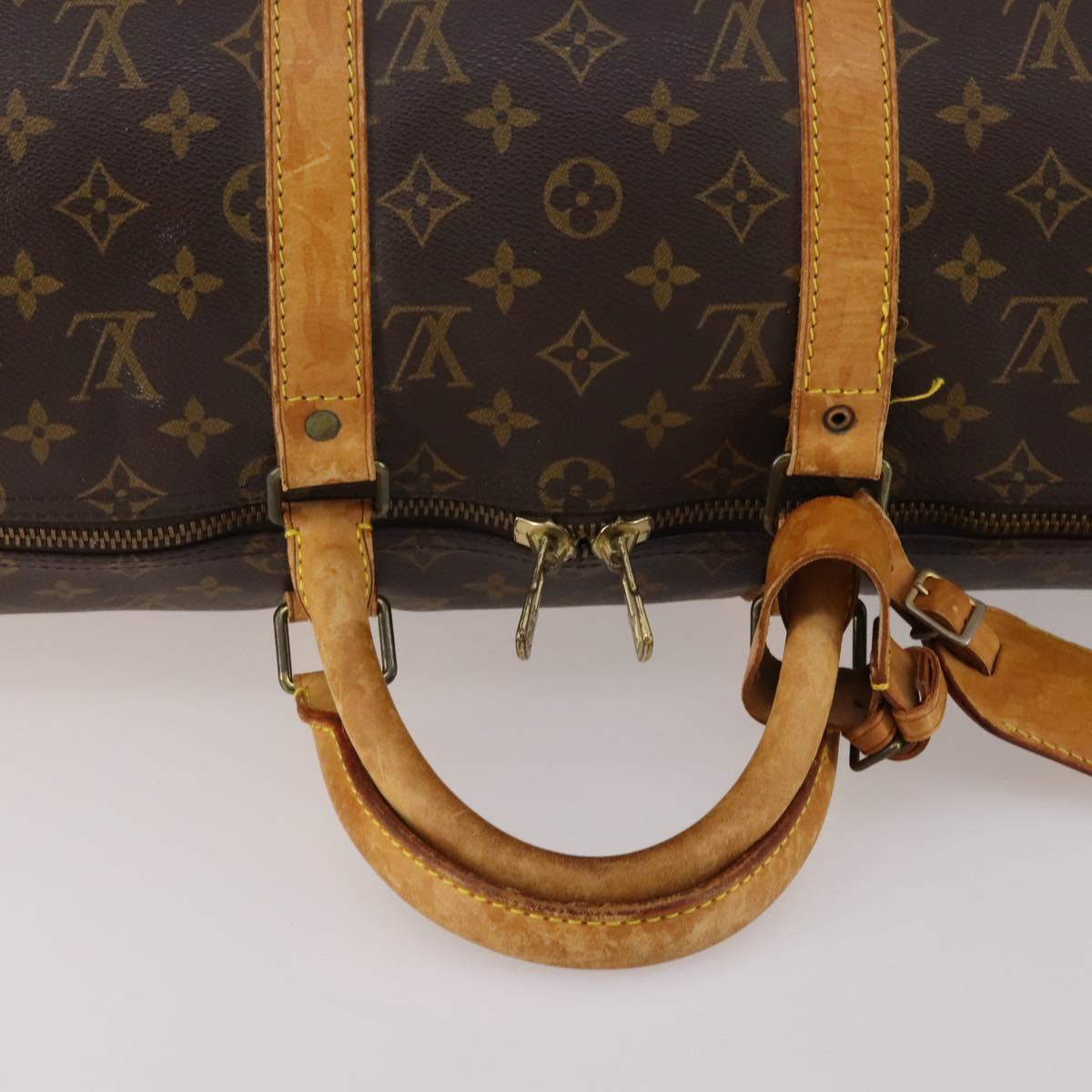 LOUIS VUITTON Monogram Keepall 50 Boston Bag M41426 LV Auth 186453
