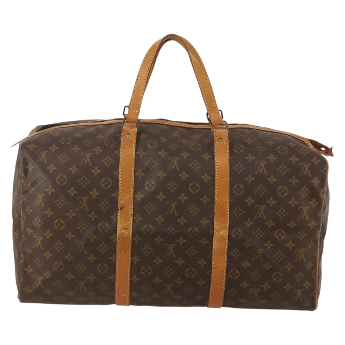 LOUIS VUITTON Monogram Sac Souple 55 Boston Bag M41622 LV Auth 186454