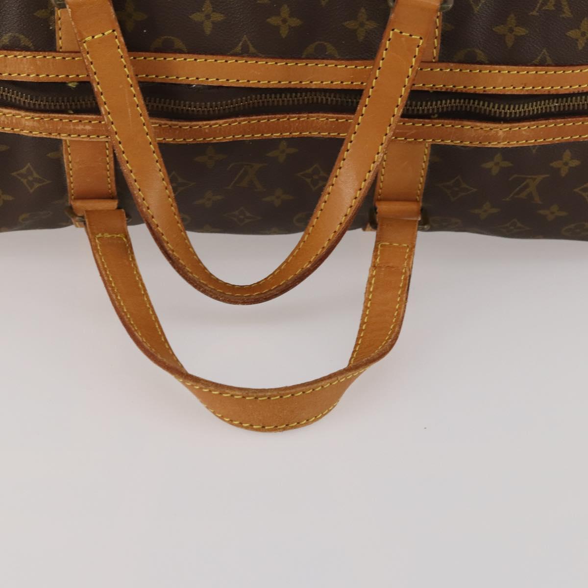 LOUIS VUITTON Monogram Sac Souple 55 Boston Bag M41622 LV Auth 186454