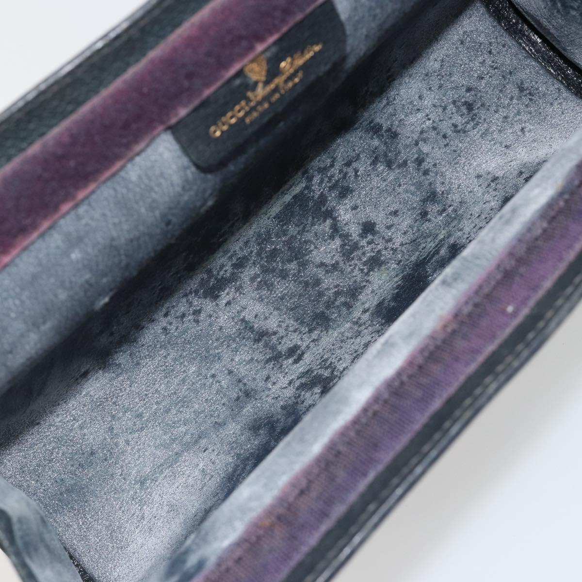 GUCCI GG Supreme Sherry Line Clutch Bag Navy 84 014 2125 28 Auth 186456